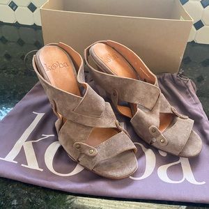NEW Kooba Suede Double Strap Heels 8